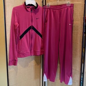 Nike Rasberry Track Suit